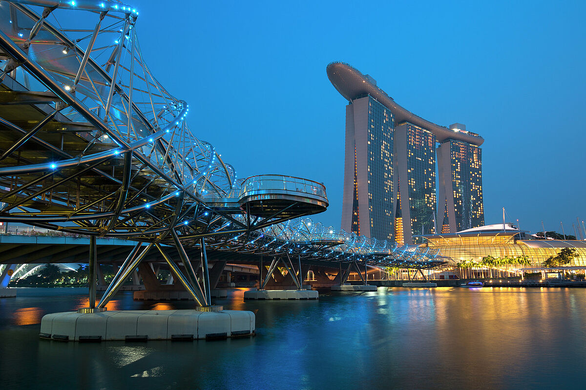 The Marina Bay Sands Hotel , Singapore