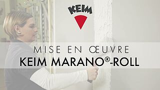 Mise en œuvre de l'enduit de lissage KEIM Marano-Roll